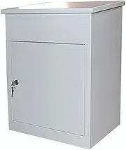 Parcel Lockable Drop Box Mailbox - Secure Home Package Locker 44x35x58cm White