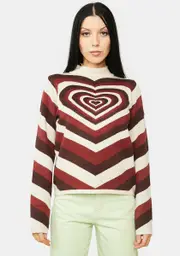 Cocoa Facts Of Life Heart Sweater