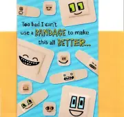 Get Well Soon Bandage Bandages Cast Casts Theme Hallmark Greeting Card