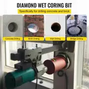 Dry Diamond Core Drill 3"/76mm Dia. Hole Cutter for Concrete Masonry Brick