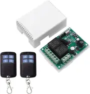 QIACHIP Wireless RF Relay Switch, 2-Channel 433MHz Momentary/Toggle