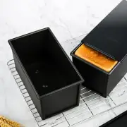 Bread Loaf Pan Reusable Aluminium Loaf Pan With Cover Non-stick Bread Mold