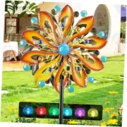 Wind Spinners for Yard and Garden-Wind Sculptures & Spinners 75 Gradient brown