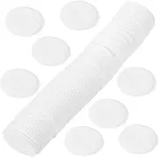 Mikinona 100Pcs Thick overlock cotton facial cotton pads disposable makeup sponge makeup sponges makeup pads makeup remover pads reusable face pads travel cosmetic pads round cosmetic pads