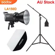 Godox LA150D LED Video Light + 60*60cm Softbox + Boom Arm Light Stand