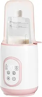 Bottle Warmer, Fast Heating Breastmilk Warmer, Smart Temperature Control Device, Stainless Steel Travel Bottle Heater, Baby Feeding Accessory, Car Indoor Use, 4.84 Inches