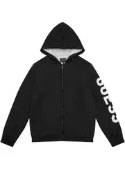 GUESS Black Nylon Hooded Jacket Size: 8, Polyamide