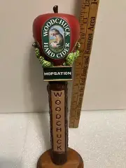 WOODCHUCK HOPSATION HARD APPLE CIDER draft cider tap handle. VERMONT