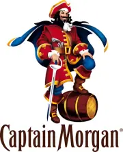 Captain morgan sticker logo rum weatherproof bumper vinyl decal