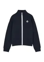 Moncler Kids Logo Cotton Track Jacket, Jacket, Navy 14 years