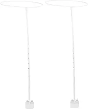 ULTECHNOVO 2 Sets Adjustable Crib Net Holder Stand Iron Clip Support Bracket for Bed Canopy Easy Installation Tent Accessories for Bed Outdoor Use