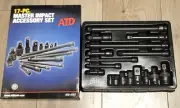 ATD 17pc Master Impact Adapter, Extension & Accessory Set 1/4, 3/8 & 1/2 dr 4717