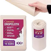 9 x 12 All Purpose Canvas Cotton Drop Cloth - (3.50m x 2.60m)