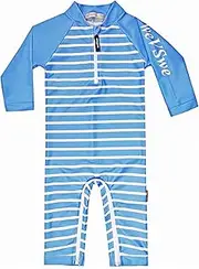 [weVSwe] Baby Toddler Sun Protection Rash Guard Swimsuit with Crotch Zipper…
