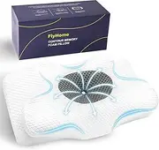 Cervical Neck Pillow for Neck Pain Relief, Memory Foam Pillow for Sleeping, Ergonomic Orthopedic Bed Pillow with Cooling Pillowcase, Contour Neck Support Pillow for Side Back Stomach Sleepers