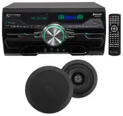 DV4000 4000w Bluetooth Home Theater DVD Receiver+2) 5.25" Black Ceiling Speakers