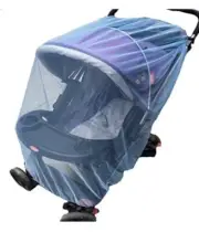Mosquito Net Baby Kids Stroller Bug Netting Mesh Cover Universal Fit Blue New