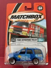 Matchbox FORD EXPEDITION POLICE Car - 2001 #50 of 75 - Pull Over! Series