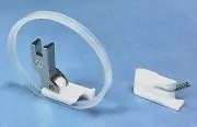 Teflon Right Raising Foot 3/16" with Slide Ring f/Plain Sewers - Juki, Brother