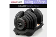 1x 40kg Powertrain Adjustable Dumbbell