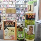 SOS Natural skin glowing with carrot body milk, Soap , Serum And Face Cream 4