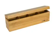 Leaf & Bean Bamboo Tea Box With 4 Compartments