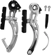 1Pair Mountain Bike Brake Calipers Durable Brake Calipers with Brake Pads Replacement for Road City and Folding Bicycles Low Noise Firm Installation Excellent