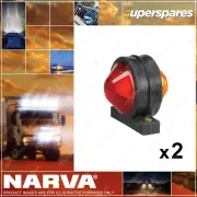 2 x Narva Side Marker and Front Position Side Lamps Red Amber Direction Light