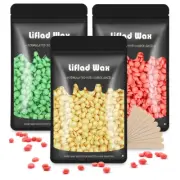 Wax Beads for Coarse Hair Removal Kit – 3 Pack with Spatula
