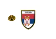 pins pin's flag national badge backpack hat shield world serbia