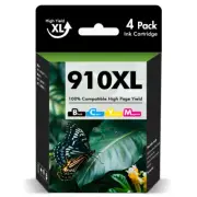 4PK 910XL Ink Cartridge for HP 910 OfficeJet Pro 8012e 8015e 8022e 8025e 8028e