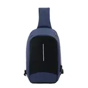 Men External USB Charging Function Sling Bag Water Repellent Anti Theft Crossboby Bag for 9.7' Ipad