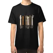 Be Kind Hand Sign Language Teachers Melanin Interpreter ASL T-shirt