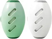 Gripebao Washable Reusable Gel Lint Roller Ball 2 Pack - Portable Travel Mini Lint Roller for On The Go - Dog Pet Cat Hair Removal Tool for Clothes, Rug, Furniture, Couch, Car - White & Green
