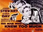 The Man Who Knew Too Much poster James Stewart Doris Day 1956 Old Movie Photo