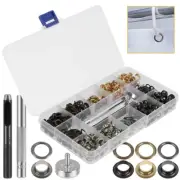 400 Set Grommet Kit 3/16inch Eyelets Punch Kit with Hole Punch Tool 4 tywdo