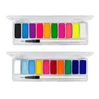 Face and Body Paints Glow in The Dark Palette Set for Cosplay Festival Stage