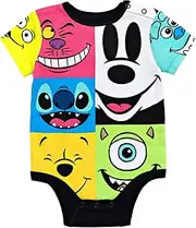 [Disney] D100 Mickey Mouse Finding Nemo Genie Simba Winnie The Pooh Bodysuit Newborn to Infant