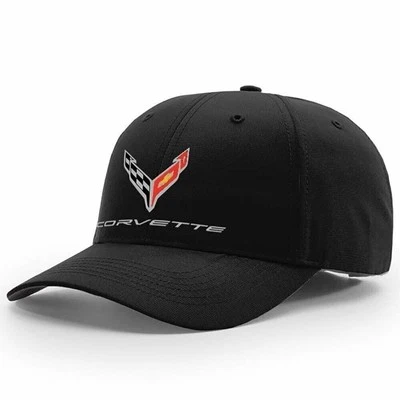 GM Licensed Next Gen C8 Corvette StayDri Performance Hat - Black
