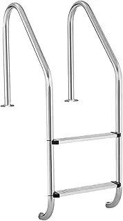 Swimming Pool Ladder,Pool Step, Incline Above Ground in-Pool Swimming Pool Ladder,2/3-Step In-Ground Stainless Steel Step,Easy to Assemble for Indoor/Outdoor Pool(2Step)