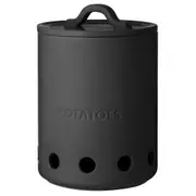 Ladelle Essentials Potato Vault Storage Container Organiser 20x25cm Charcoal