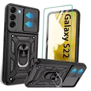 Compatible with Samsung Galaxy S22 Case,Galaxy S22 Galaxy S22(6.1 in) Black