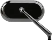 Arlen Ness Forged Oval Mirrors Black Right Hand 13-172