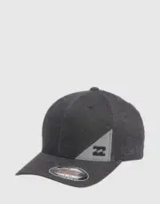 BILLABONG STATION flexfit CAP HAT black NEW MENS Arch Brim Surf Logo SM or LXL