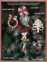 Christmas Tree Ornament Patterns - Craft Book: Macrame Tree-Time Favorites