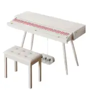88 Key Full Size 2 in 1 Digital Piano Dress Table Weighted With Bench Pink