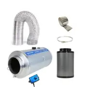 Phresh Silenced EC Hyperfan v2 (6") + Pro Grow Carbon Filter 150MM x 500MM + 5M
