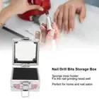 Nail Drill Bits Holder Container 25 Holes Aluminum Alloy Nail Grinding Bits DOB