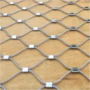 Stainless Steel Woven Wire Mesh Stainless Steel Garden Net Wire Mesh Fencing 6cm/2mm Flexible Stainless Steel Guardrail Net Animal Poultry Cage Net