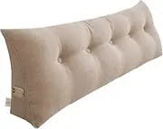 SOGA 180cm Beige Triangular Wedge Bed Pillow Headboard Backrest Bedside Tatami Cushion Home Decor